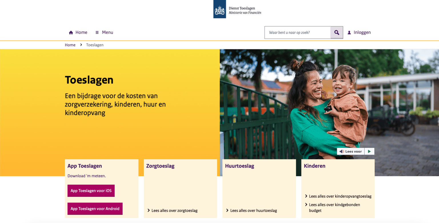 Zorgtoeslag aanvragen - 18ennu.nl