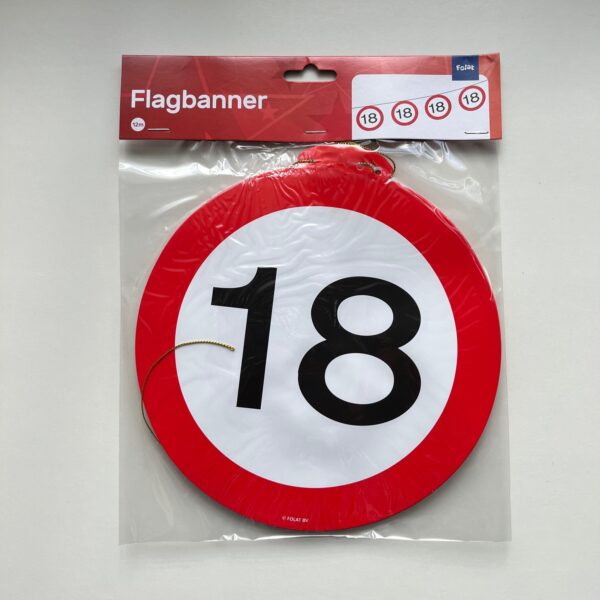 Slinger verkeersbord 18 jaar
